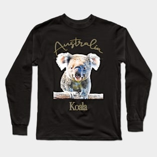 G'Day from Down Under: The Charming Koala Long Sleeve T-Shirt